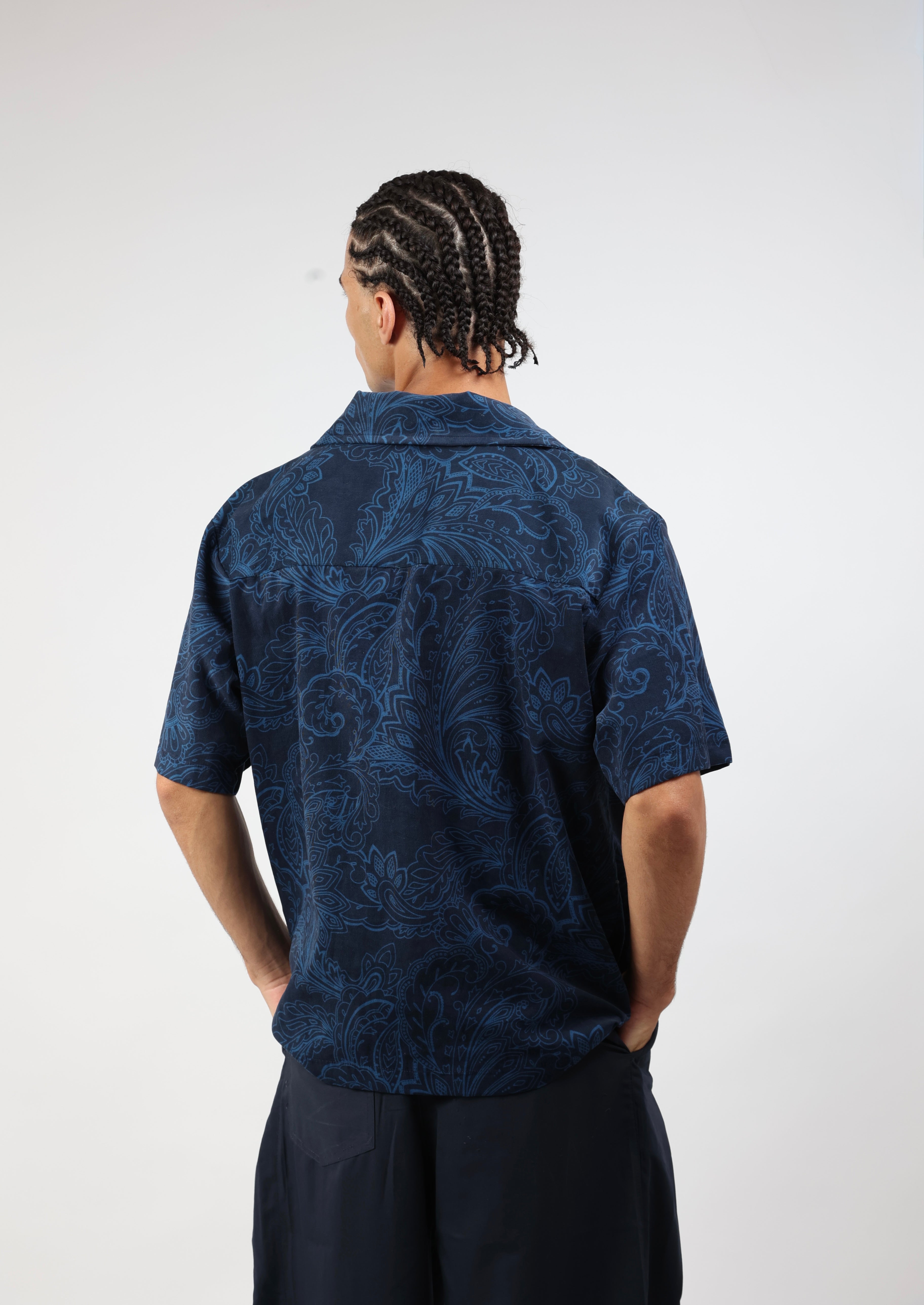 YOSAM Midnight Paisley Shirt