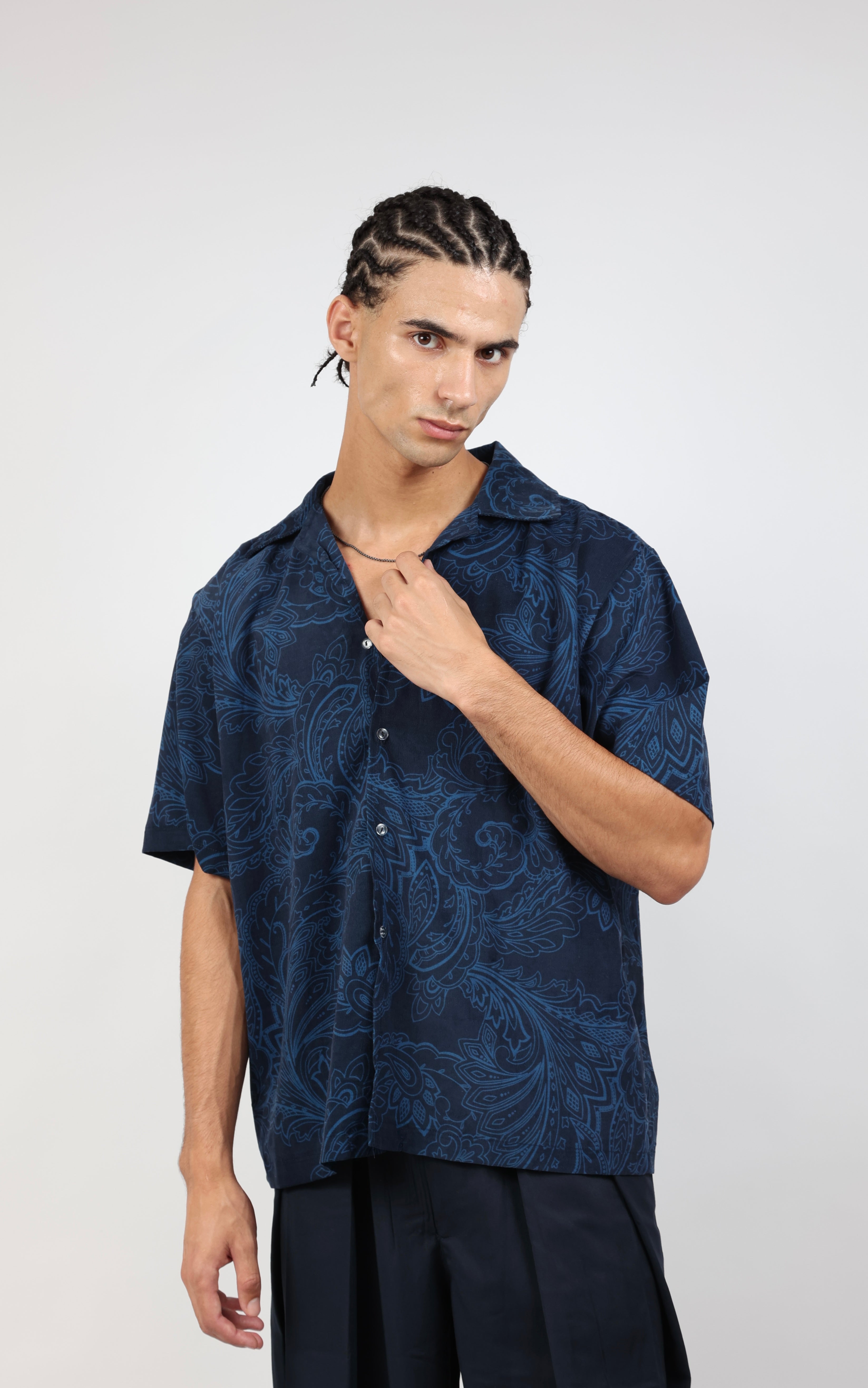 YOSAM Midnight Paisley Shirt