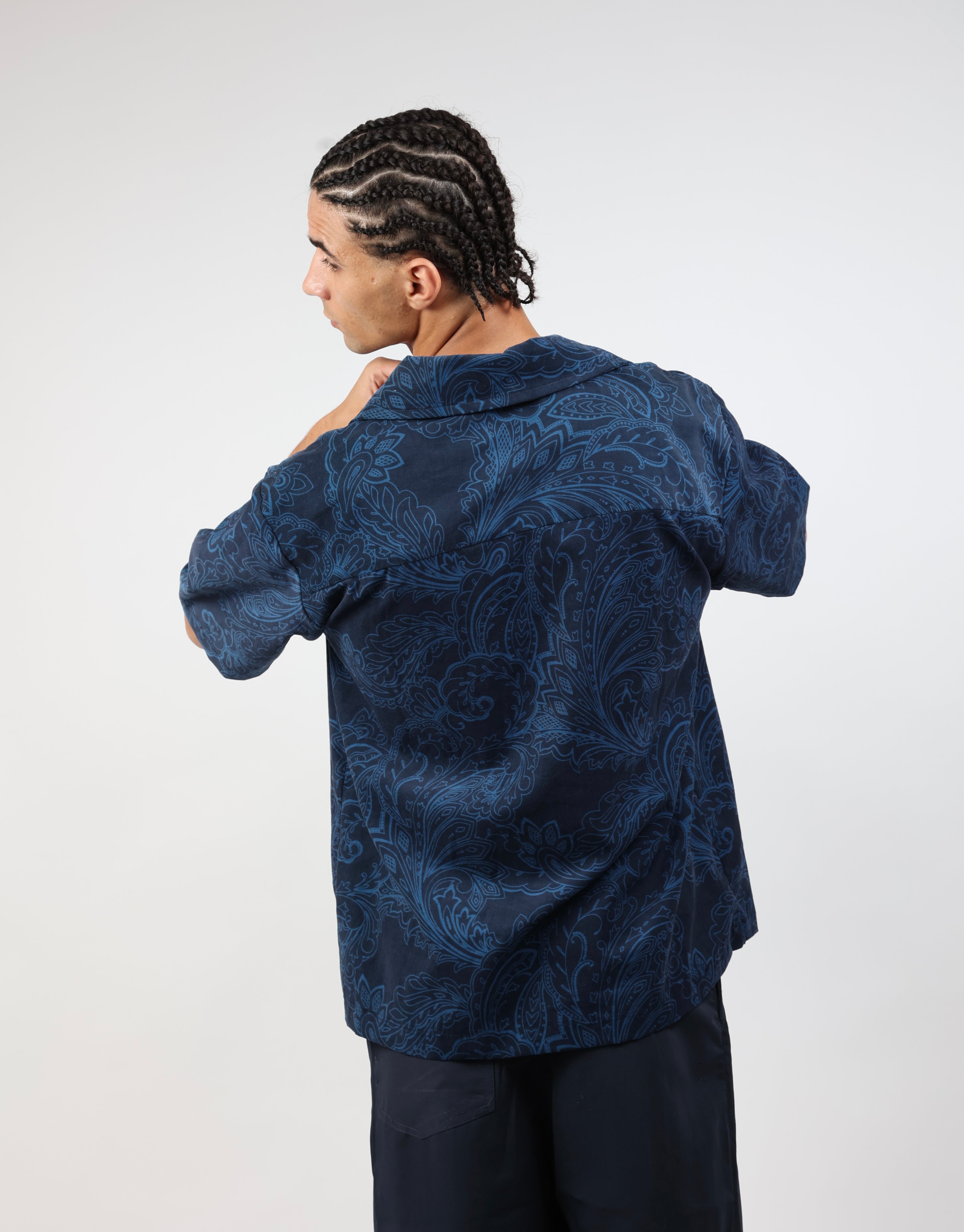 YOSAM Midnight Paisley Shirt