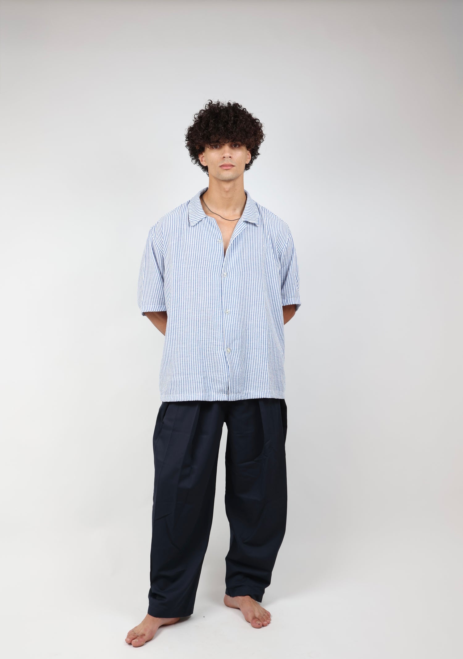 Coastal Stripe Oversized Shirt