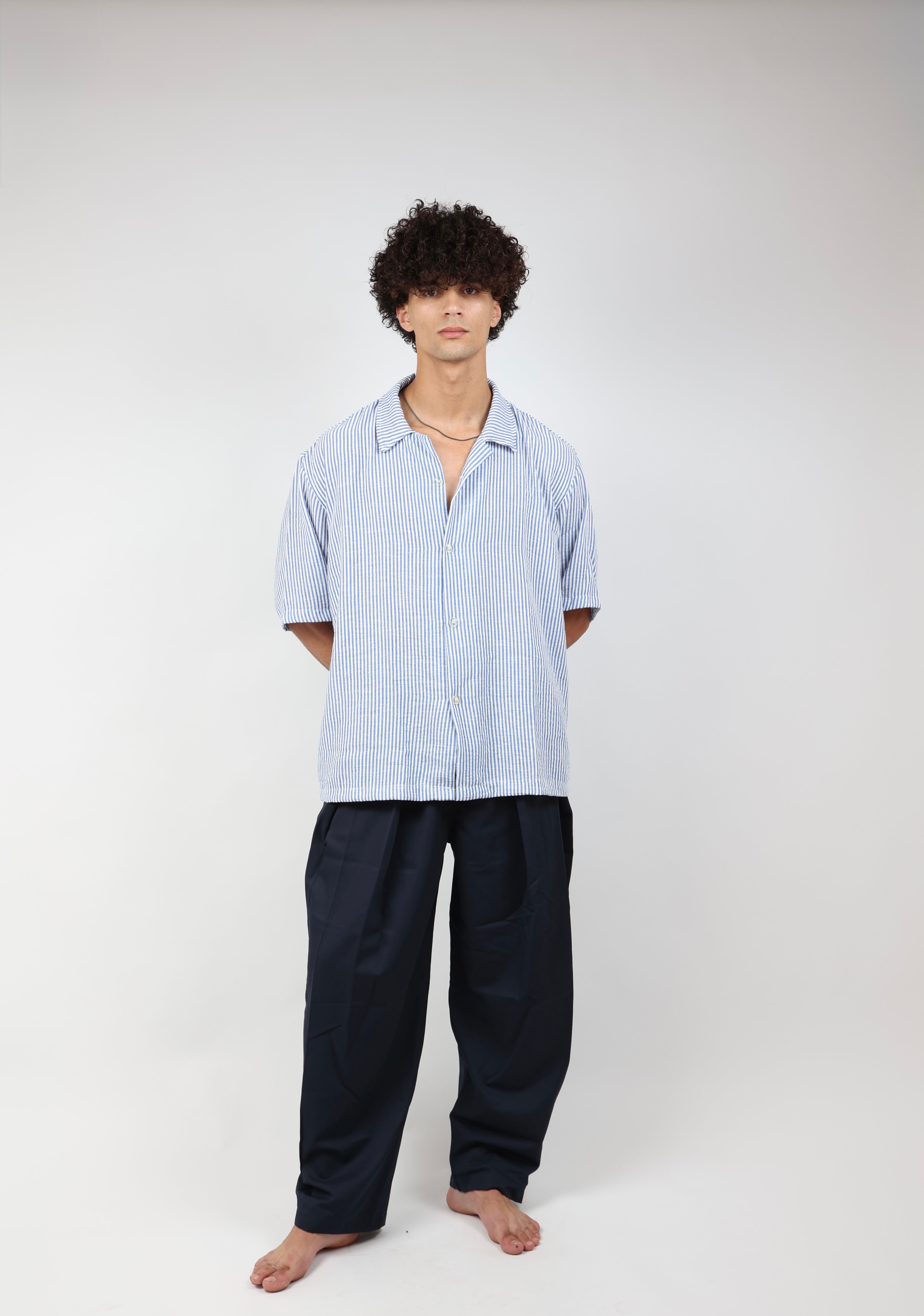 Coastal Stripe Oversized Shirt