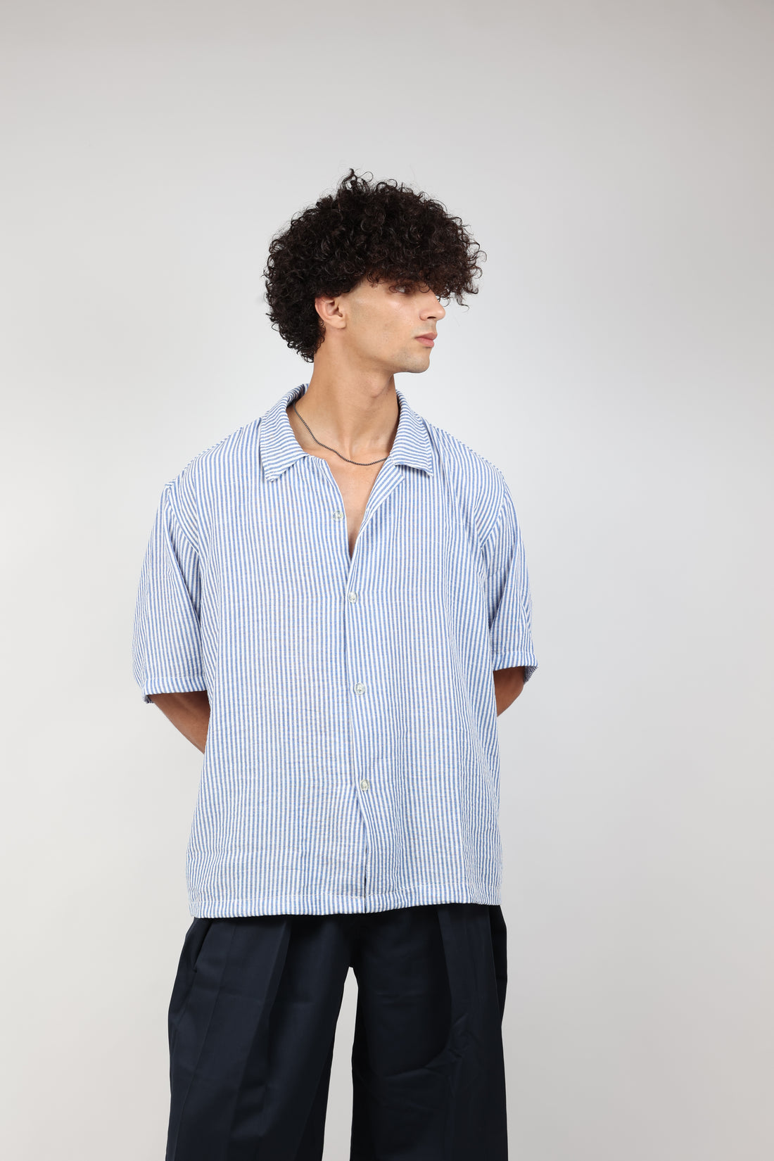 Coastal Stripe Oversized Shirt