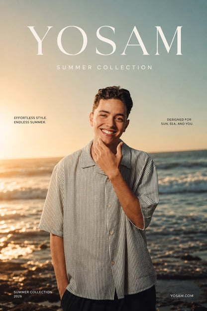 YOSAM Summer Set – Sky Blue Stripe