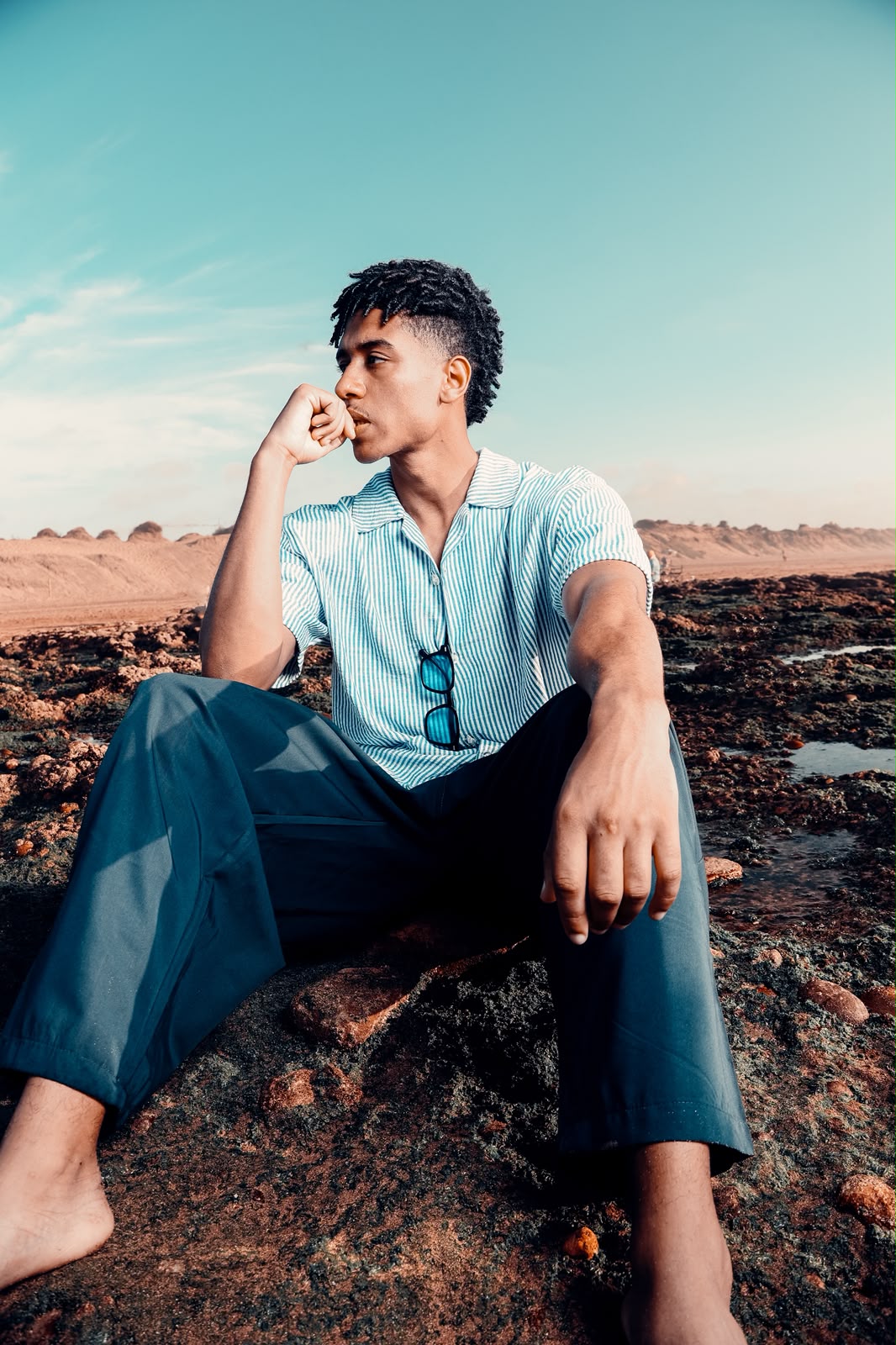 YOSAM Summer Set – Sky Blue Stripe